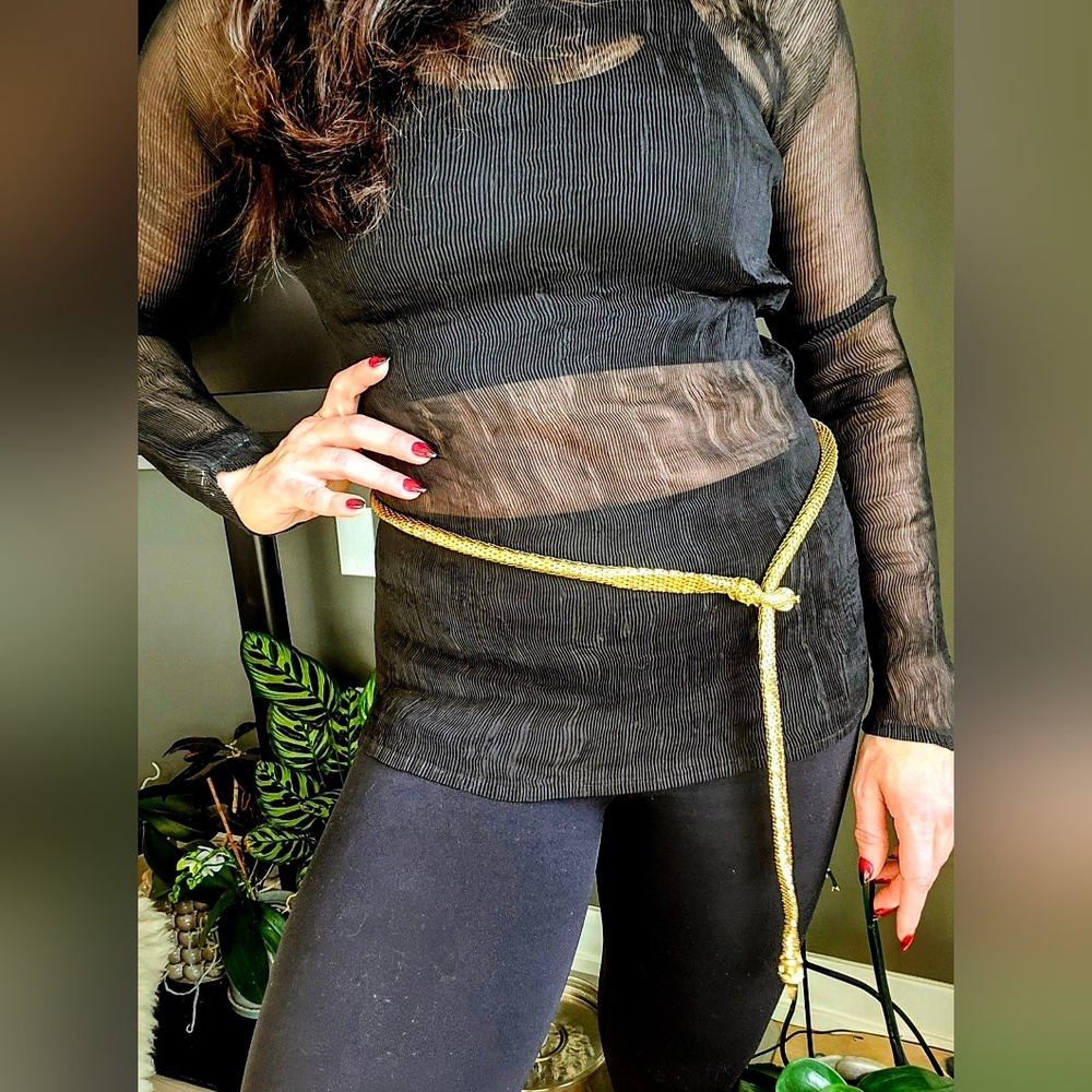 Gold Snake Metal Belt
